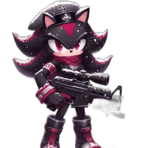 weapon, concept art, pixel art, 3d render, cyberpunk, anthropomorphic, hedgehog, character transparent PNG cut-out