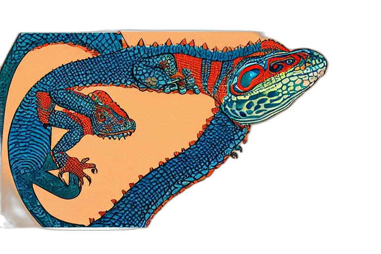 dragon, blue, beautiful, painting transparent PNG cut-out