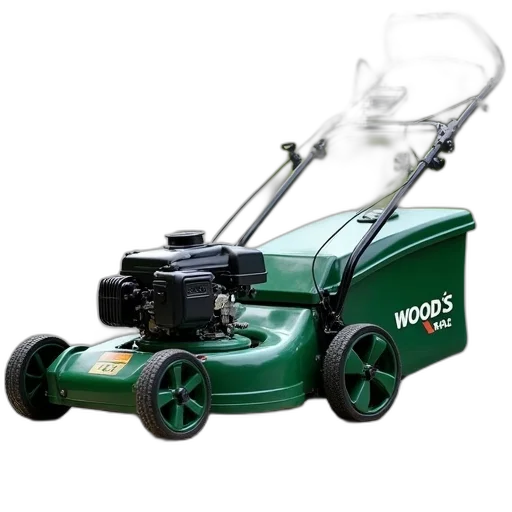 robot, weapon, car, photorealistic, green, lawn, mower, parked transparent PNG cut-out