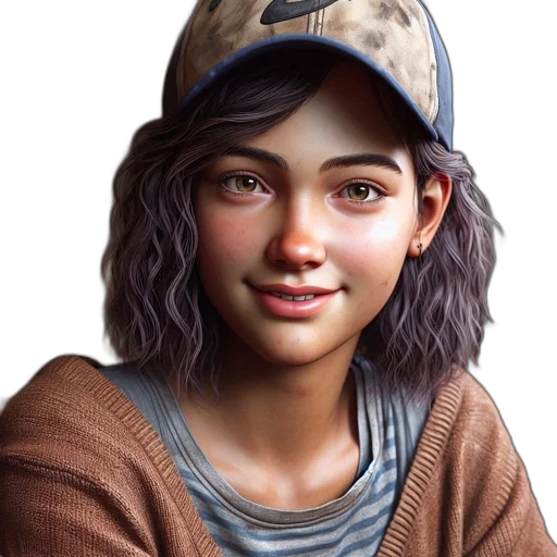 face, hat, photorealistic, concept art, fantasy art, 3d render, portrait, young transparent PNG cut-out