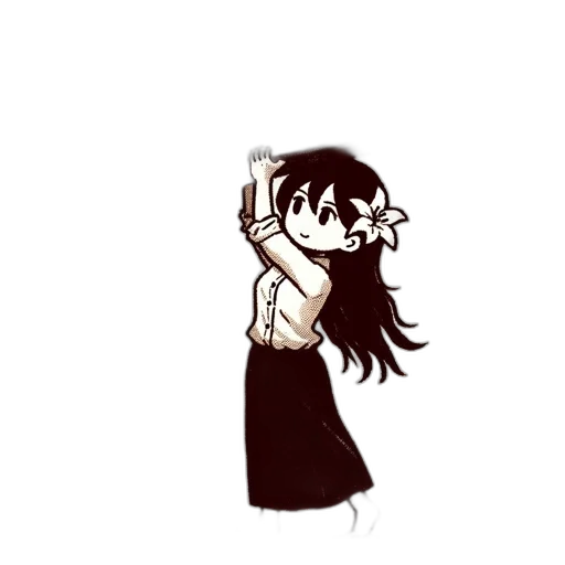 dress, staff, weapon, mask, cartoon, anime, pixel art, concept art transparent PNG cut-out