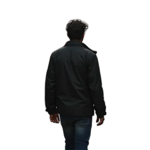 jacket, staff, hair, umbrella transparent PNG cut-out