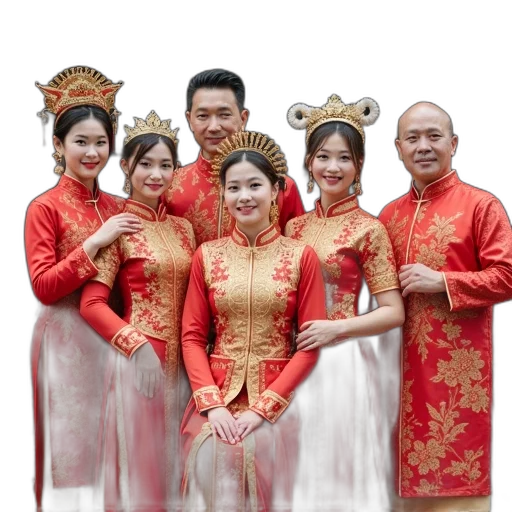 staff, crown, photorealistic, oil painting, red, group, people, traditional transparent PNG cut-out