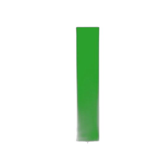 weapon, sword, staff, food, 3d render, pixel art, photorealistic, green transparent PNG cut-out
