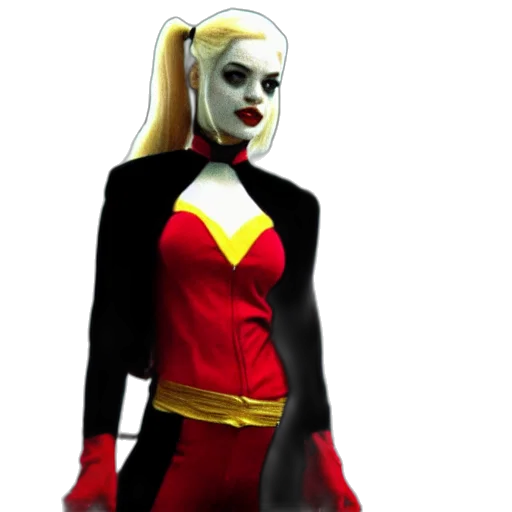 comic book art, concept art, 3d render, cartoon, harley, quinn, series, star transparent PNG cut-out