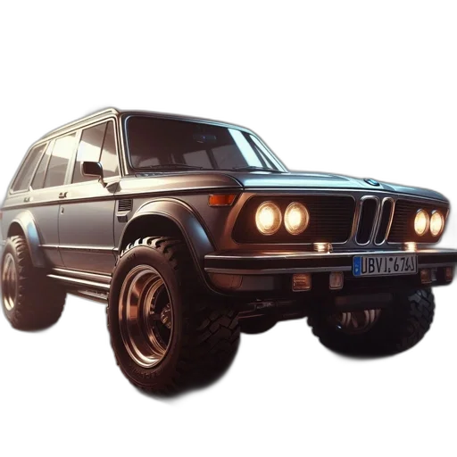 car, weapon, photorealistic, 3d render, concept art, pixel art, vintage, silver transparent PNG cut-out