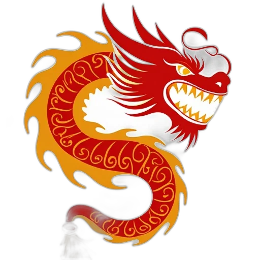 dragon, staff, fantasy art, 3d render, photorealistic, concept art, red, yellow transparent PNG cut-out