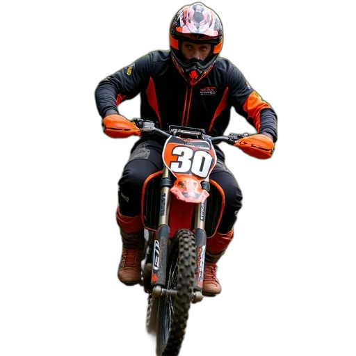 animal, jacket, person, riding, dirt, bike, trail, rider transparent PNG cut-out