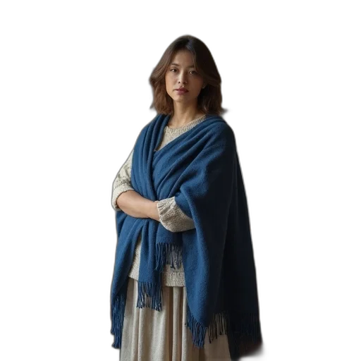 staff, dress, jewelry, jacket, blue, woman, standing, room transparent PNG cut-out