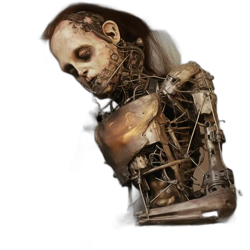 robot, mask, face, jewelry, concept art, fantasy art, photorealistic, 3d render transparent PNG cut-out