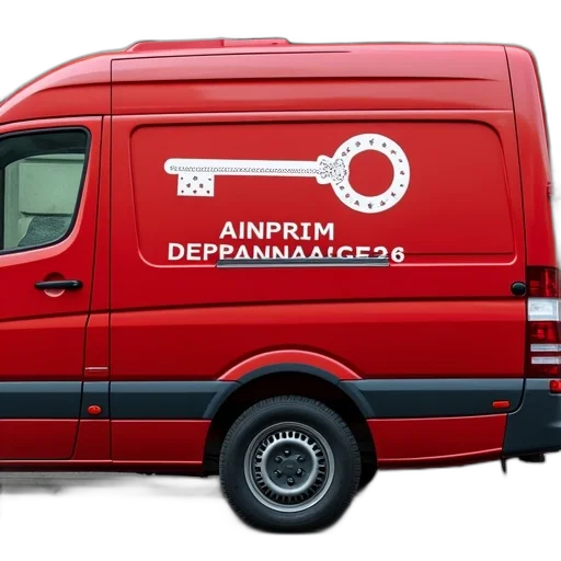 furniture, car, weapon, 3d render, red, van, graphic, side transparent PNG cut-out