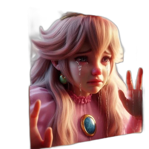 face, robot, concept art, 3d render, fantasy art, vaporwave, pastel, animated transparent PNG cut-out