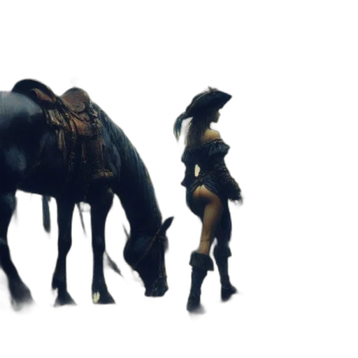 animal, creature, concept art, 3d render, fantasy art, pixel art, dark, golden transparent PNG cut-out