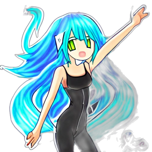 dress, anime, cartoon, concept art transparent PNG cut-out