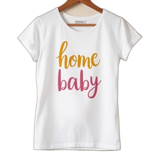 white, maternity, tee, pink transparent PNG cut-out