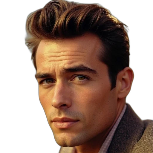 face, hair, jacket, animal, photorealistic, oil painting, cover, eddie transparent PNG cut-out