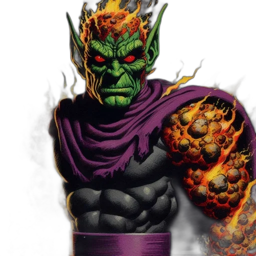 mask, comic book art, concept art, fantasy art, superhero, villain, green, skin transparent PNG cut-out