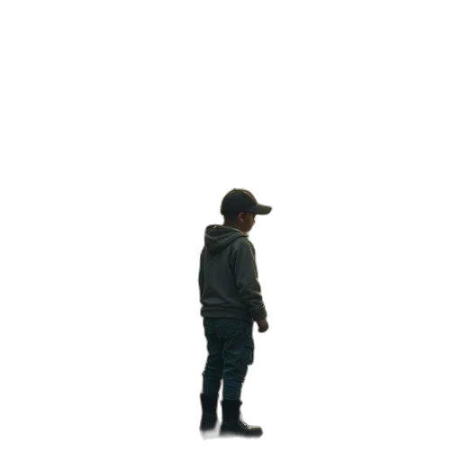 jacket, hat, staff, robot, 3d render, concept art, pixel art, photorealistic transparent PNG cut-out