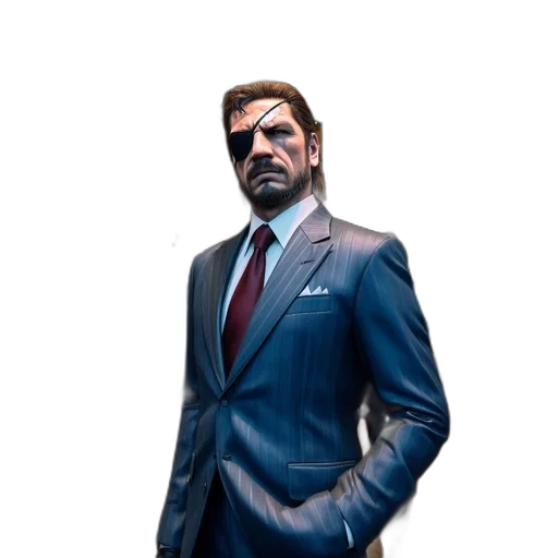 jacket, face, staff, concept art, comic book art, 3d render, photorealistic, upscale transparent PNG cut-out