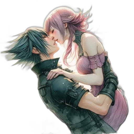 watercolor, concept art, fantasy art, anime, pastel, monochrome, dark, colorful transparent PNG cut-out