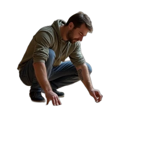 jacket, staff, weapon, animal transparent PNG cut-out