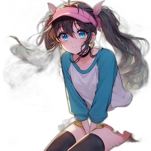 mask, face, dress, staff, anime, watercolor, vaporwave, concept art transparent PNG cut-out
