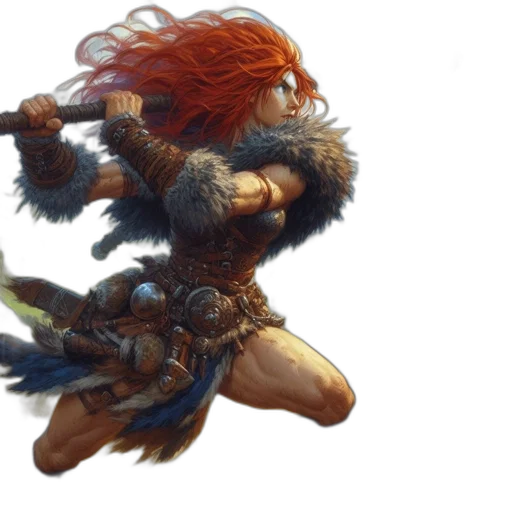 sword, weapon, fantasy art, concept art, comic book art, photorealistic, fierce, axe-wielding transparent PNG cut-out