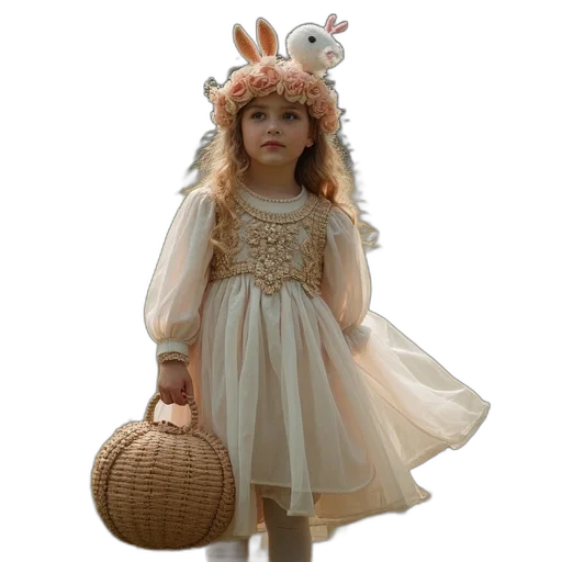 dress, hat, crown, 3d render, photorealistic, girl, wonder, costume transparent PNG cut-out