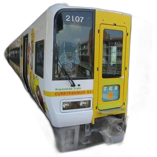 robot, car, 3d render, photorealistic, white, train, yellow, accents transparent PNG cut-out