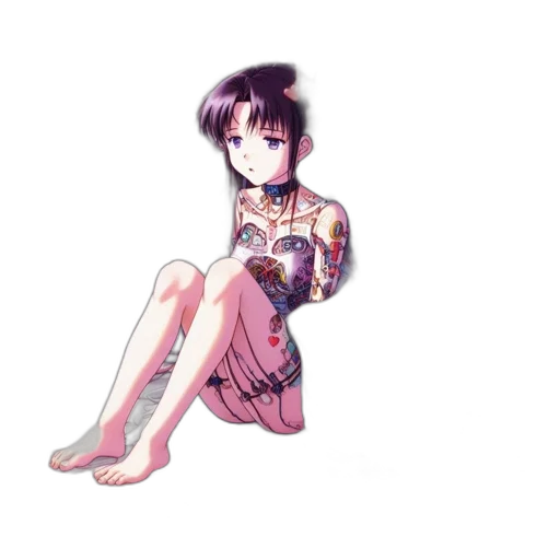 dress, jewelry, staff, weapon, anime, pixel art, vaporwave, cartoon transparent PNG cut-out