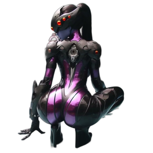 robot, creature, concept art, cyberpunk, 3d render, fantasy art, dark, individual transparent PNG cut-out