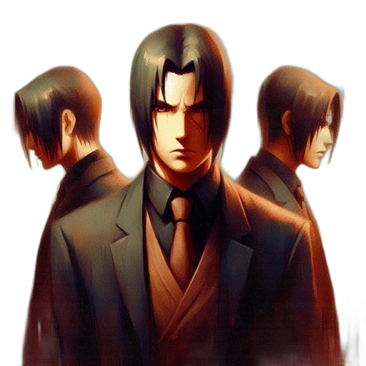 face, mask, concept art, comic book art, pixel art, anime, dark, earth tones transparent PNG cut-out