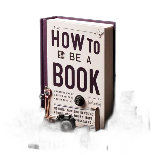 book, titled, how, portrayed, among, miniature, objects, such transparent PNG cut-out