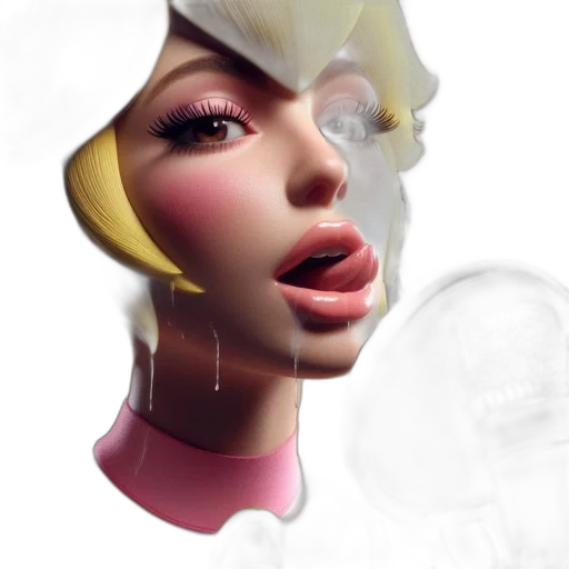 face, mask, hat, creature, 3d render, concept art, photorealistic, fantasy art transparent PNG cut-out