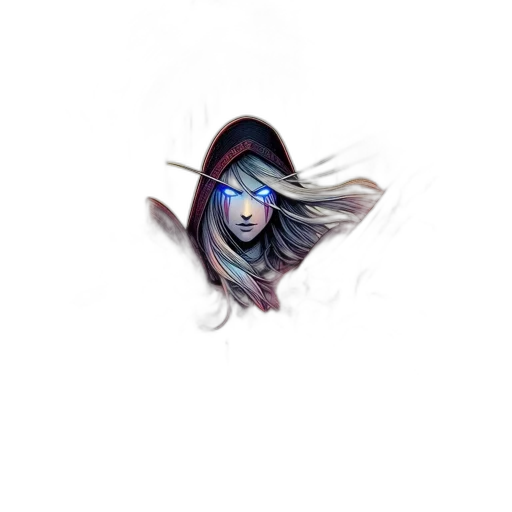 face, staff, mask, creature, fantasy art, concept art, photorealistic, pixel art transparent PNG cut-out