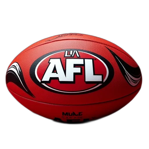 red, afl, replica, football transparent PNG cut-out