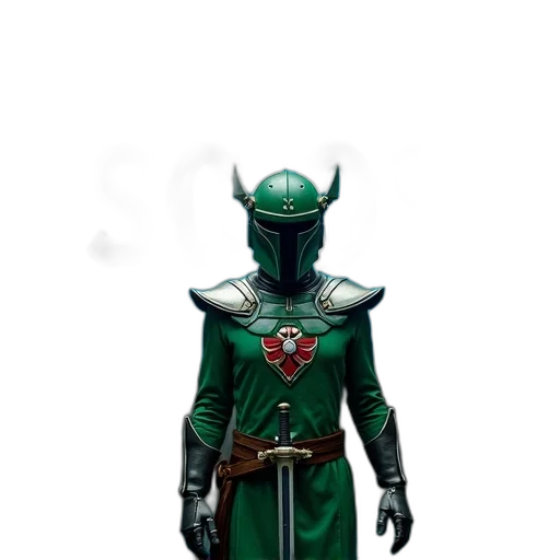 mask, staff, sword, dragon, concept art, fantasy art, 3d render, comic book art transparent PNG cut-out