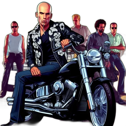 comic book art, concept art, pixel art, photorealistic, city street, fire, five, men transparent PNG cut-out