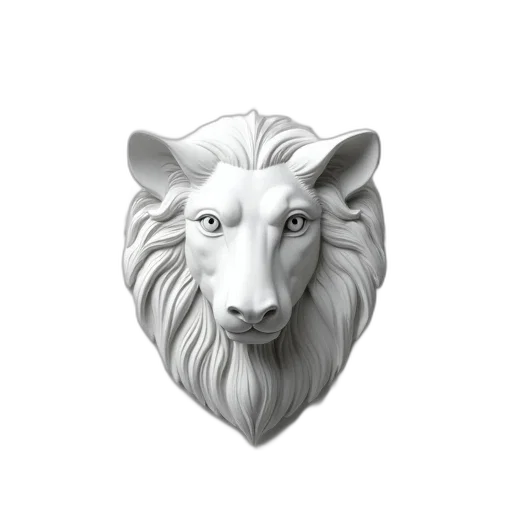 jewelry, animal, crown, mask, 3d render, fantasy art, concept art, photorealistic transparent PNG cut-out
