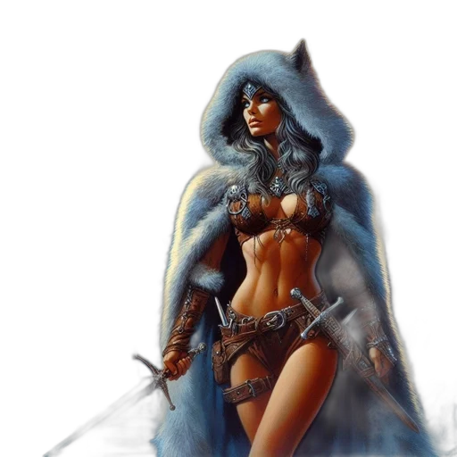 fantasy art, concept art, comic book art, photorealistic, snow, blue, icy, snowy transparent PNG cut-out