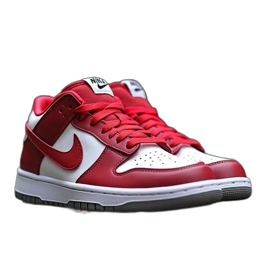 shoes, 3d render, photorealistic, red transparent PNG cut-out