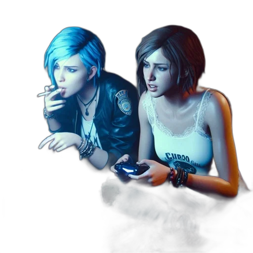 concept art, cyberpunk, pixel art, photorealistic transparent PNG cut-out