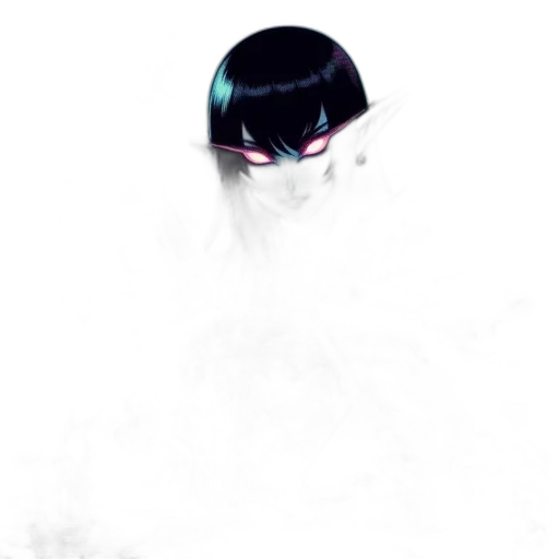 robot, mask, hat, face, concept art, 3d render, vaporwave, pixel art transparent PNG cut-out