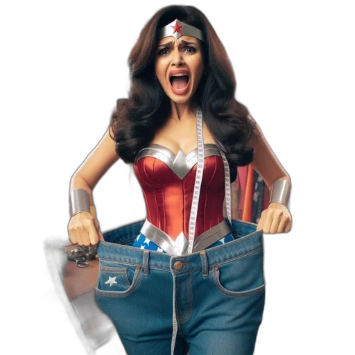comic book art, concept art, 3d render, cartoon, woman, dressed, wonder, has transparent PNG cut-out