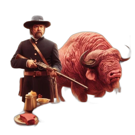 animal, weapon, staff, concept art, fantasy art, 3d render, photorealistic, poster transparent PNG cut-out