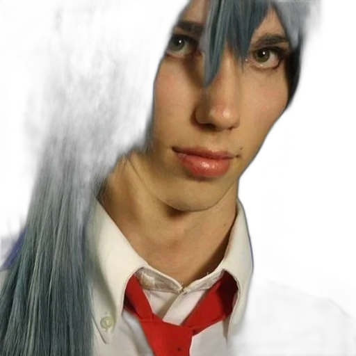 face, hair, staff, robot transparent PNG cut-out