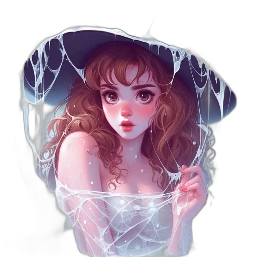 dress, crown, hat, face, fantasy art, concept art, pixel art, comic book art transparent PNG cut-out