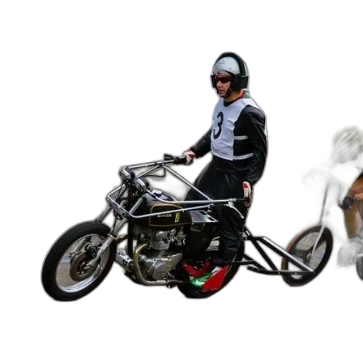 3d render, concept art, photorealistic, pixel art, man, motorcycle, number, his transparent PNG cut-out