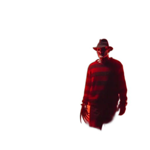 hat, creature, jacket, mask, concept art, pixel art, 3d render, fog transparent PNG cut-out