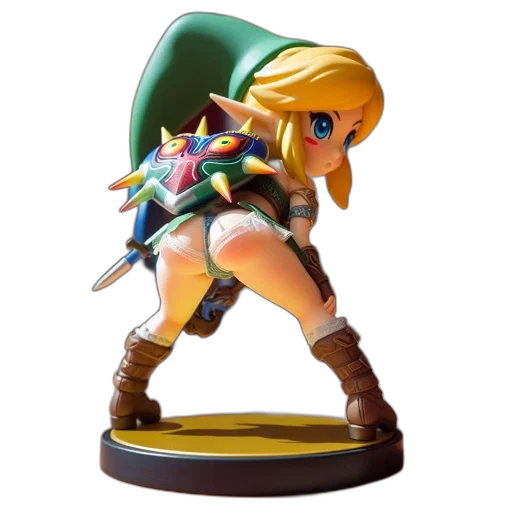 weapon, concept art, 3d render, figurine, features, female, character, animated transparent PNG cut-out